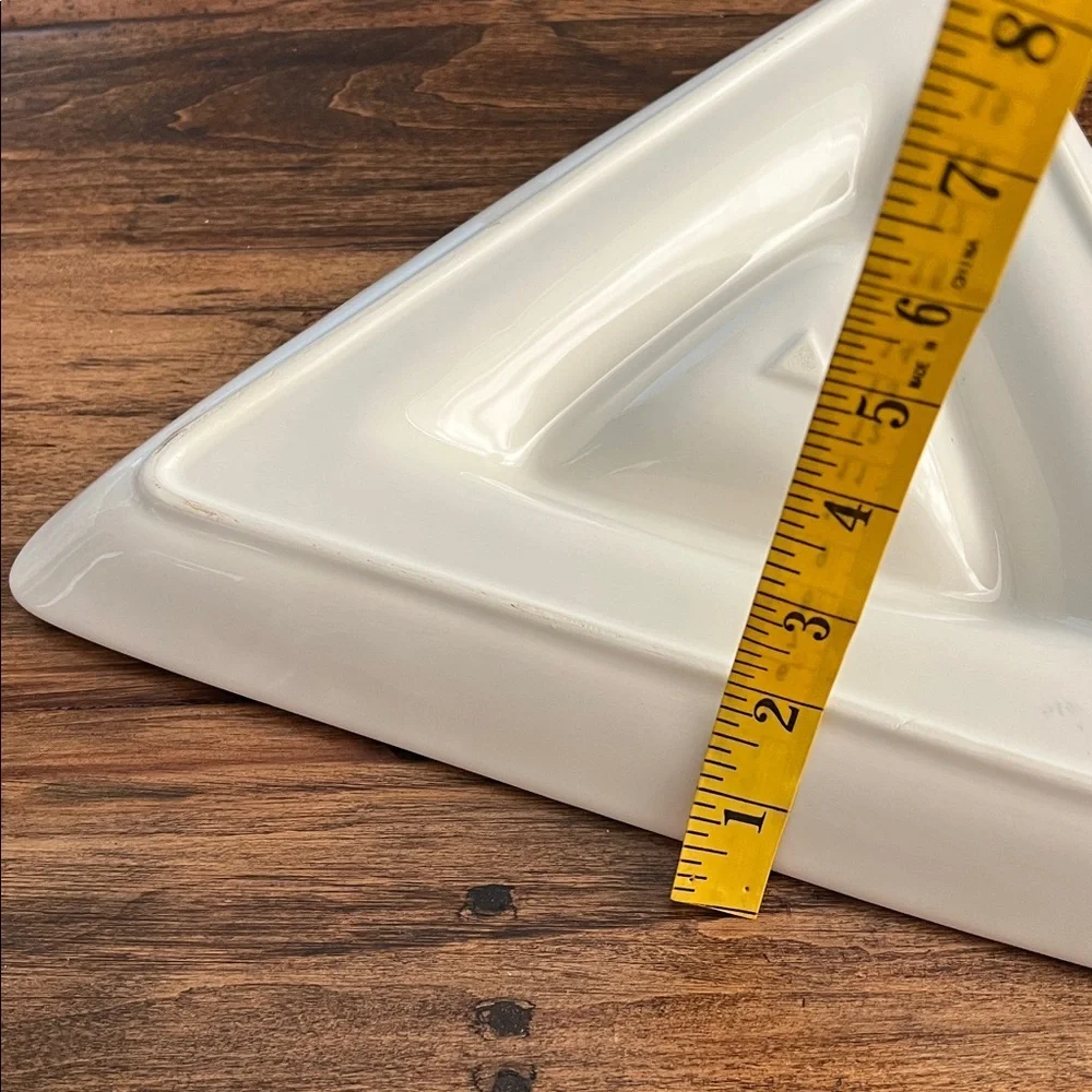 Pfaltzgraff Vintage Off White Porcelain Triangular Serving Dish